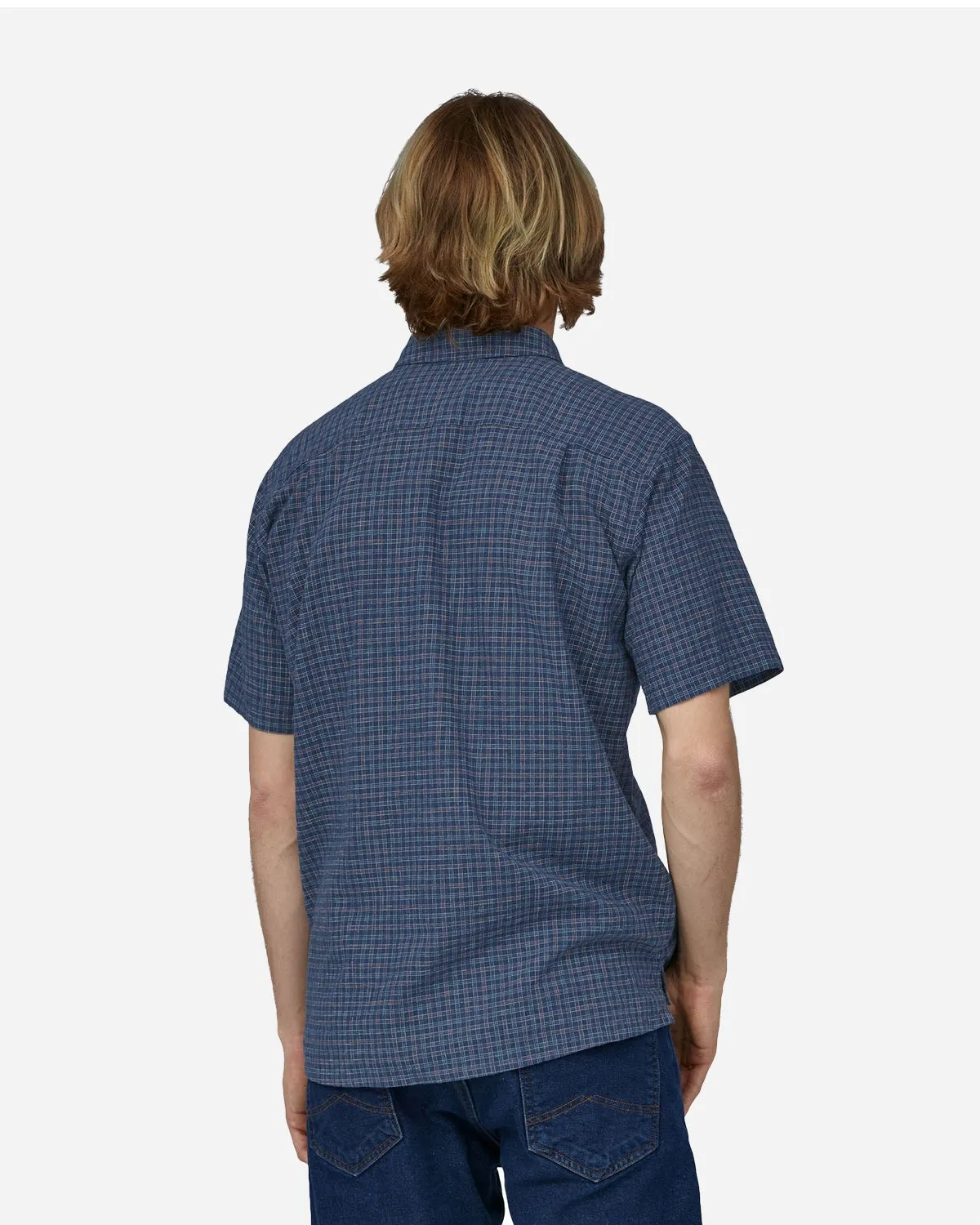 M's Back Step Shirt - Rainfall Plaid/Stone Blue