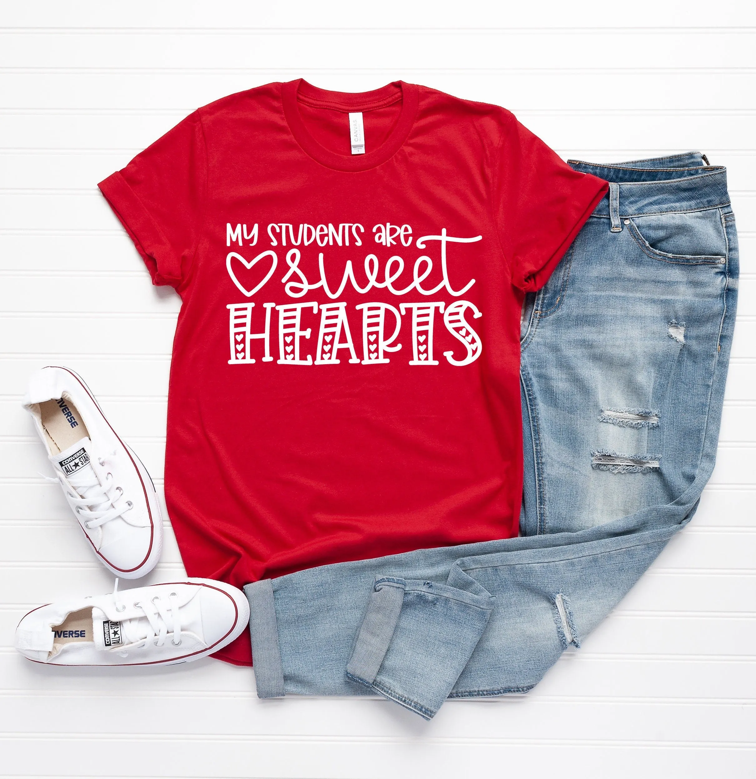 My Students Are Sweethearts Teachers Valentine Tee