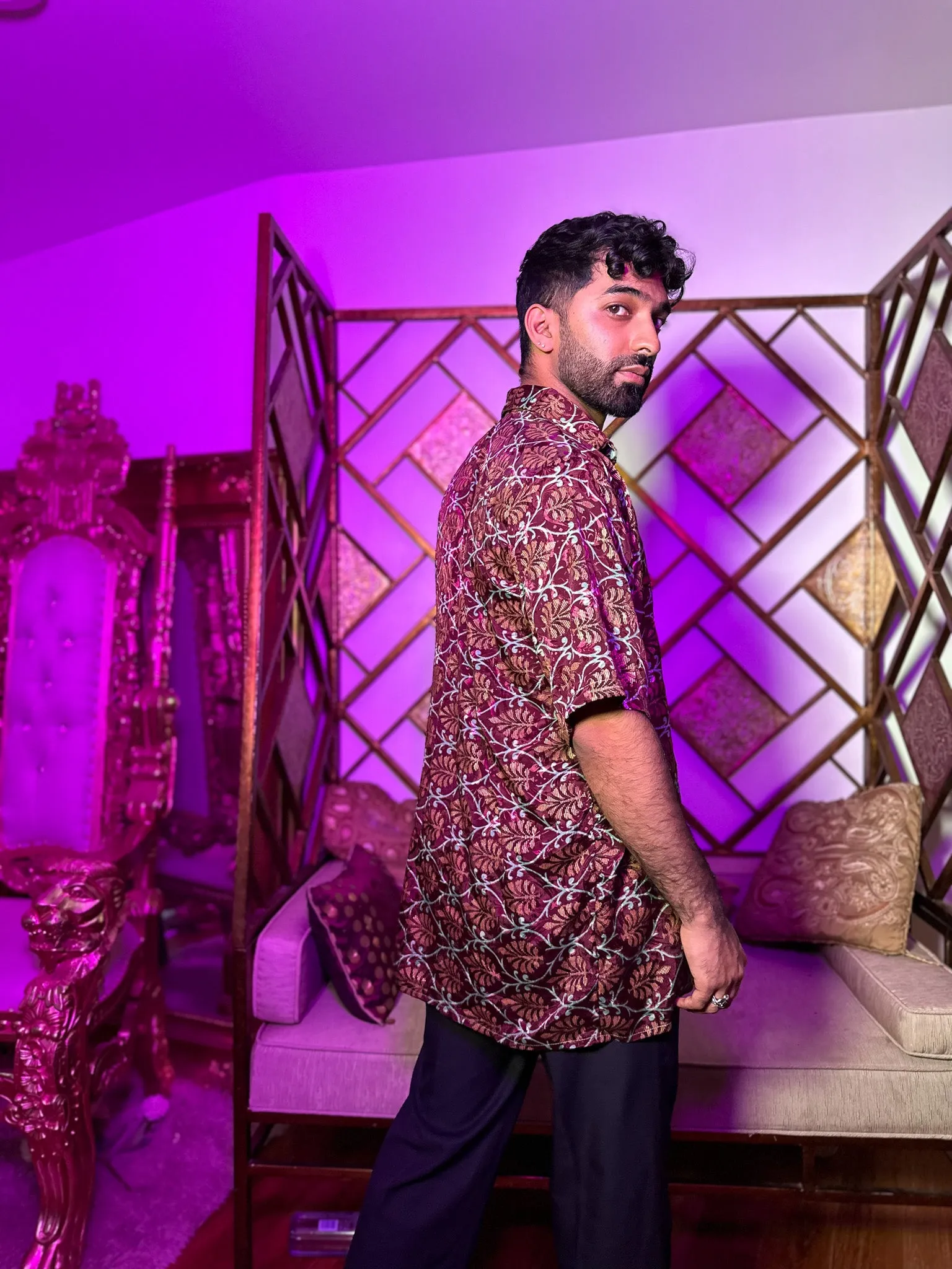 Mystic Lotus Button Up Shirt