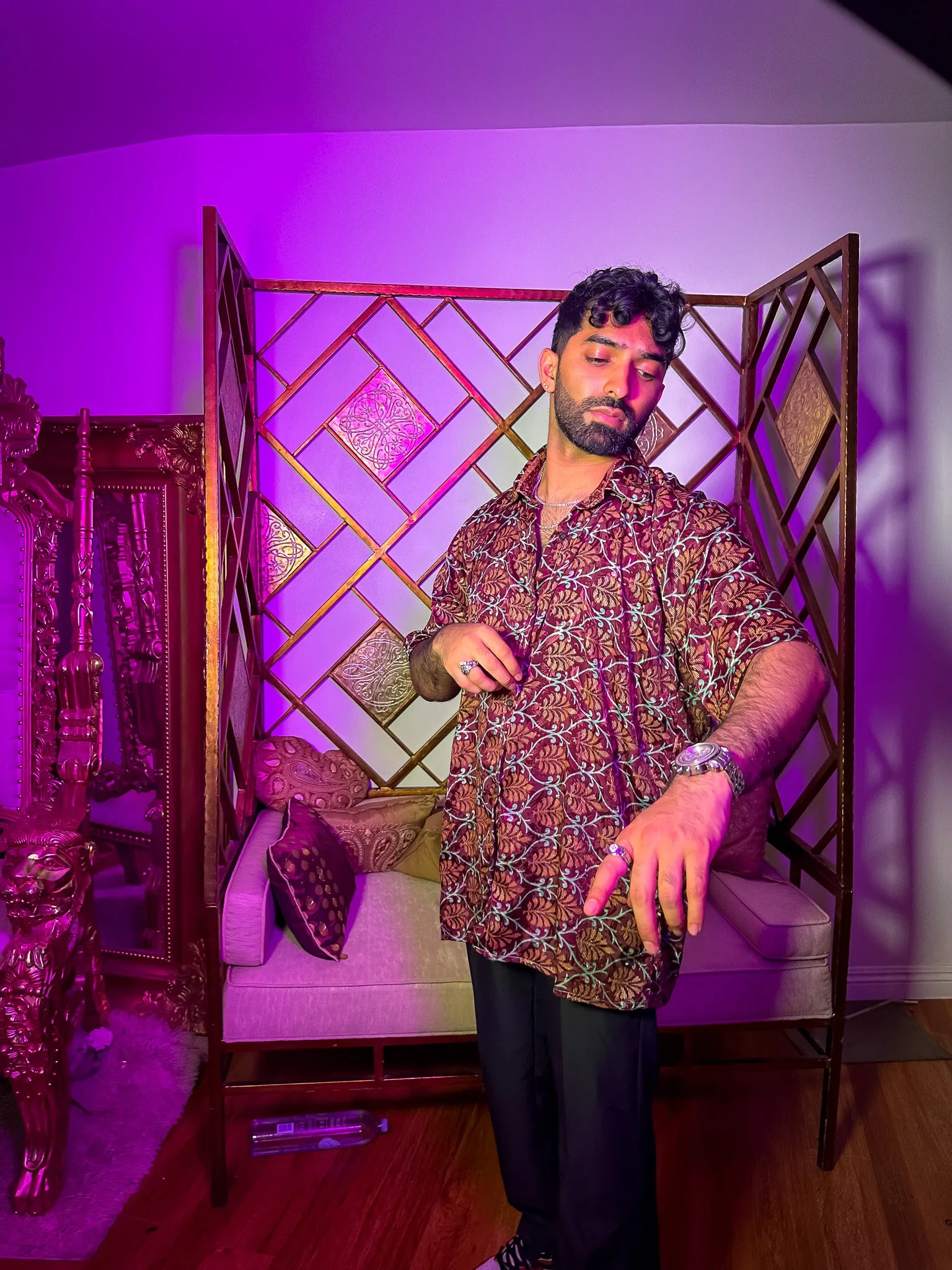 Mystic Lotus Button Up Shirt