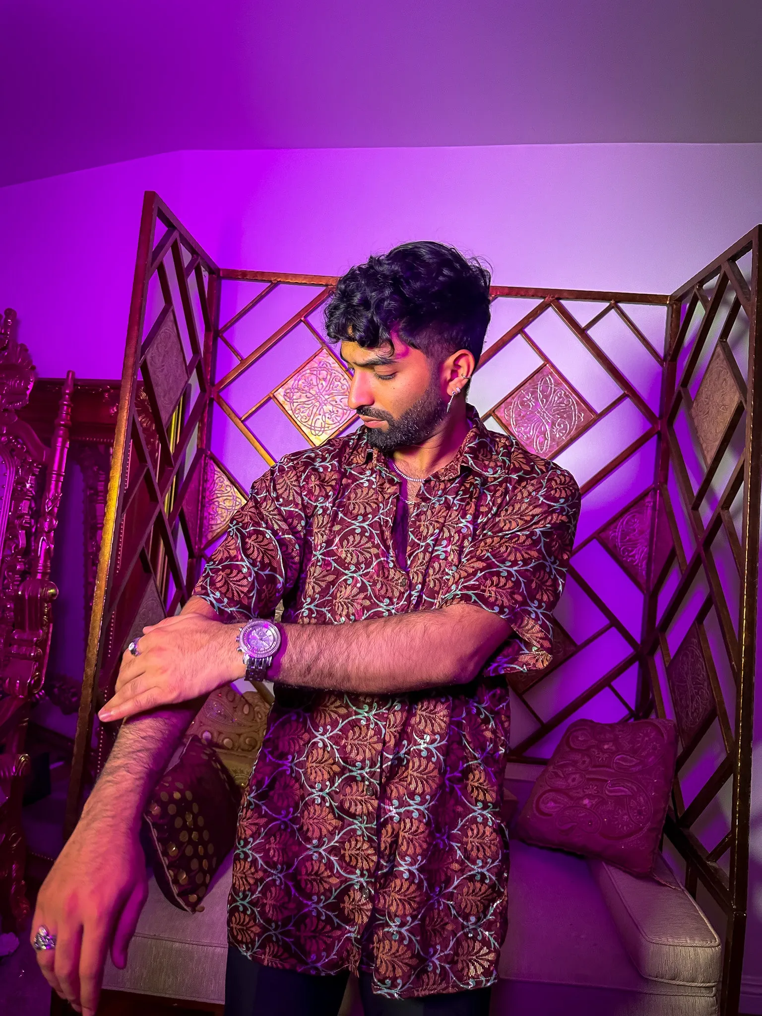 Mystic Lotus Button Up Shirt