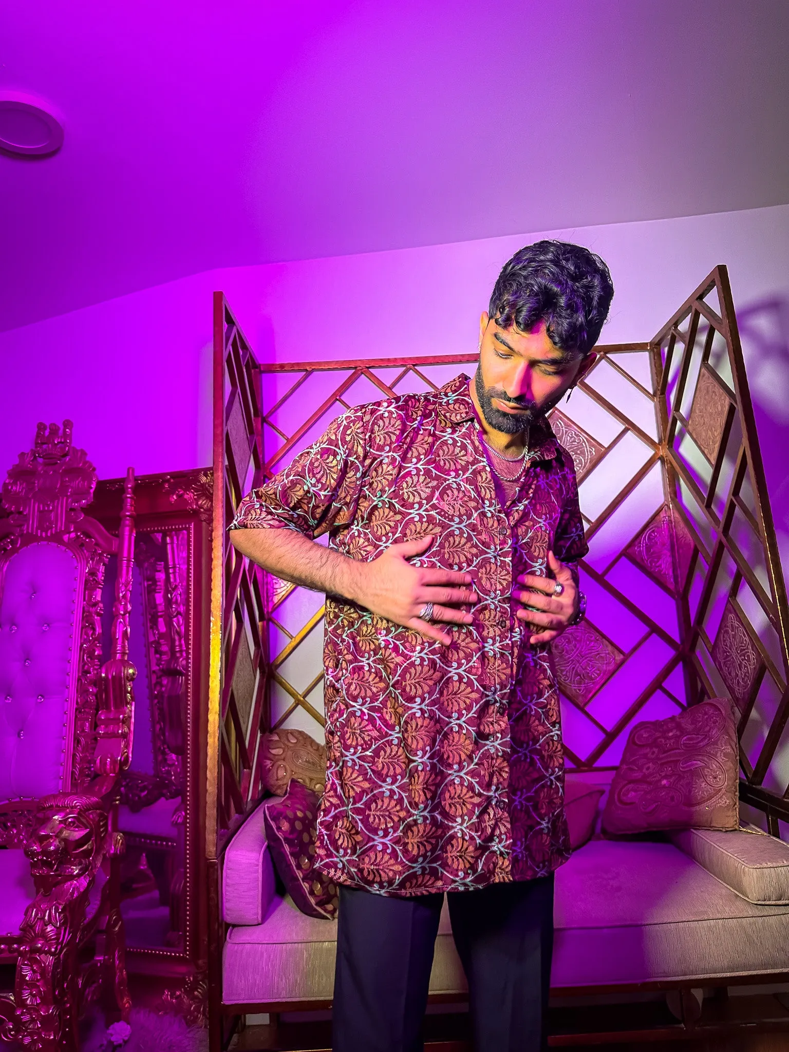 Mystic Lotus Button Up Shirt