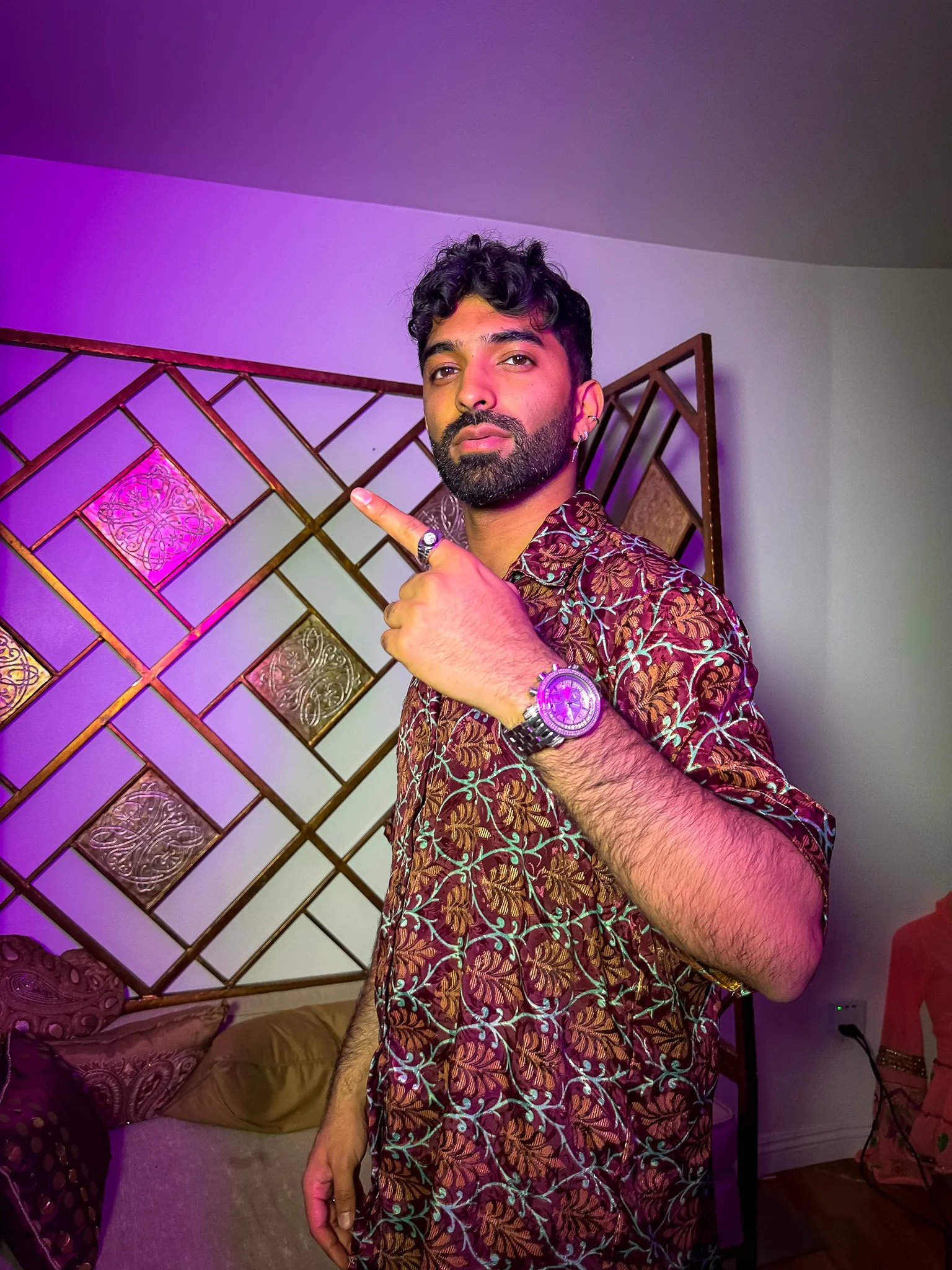 Mystic Lotus Button Up Shirt