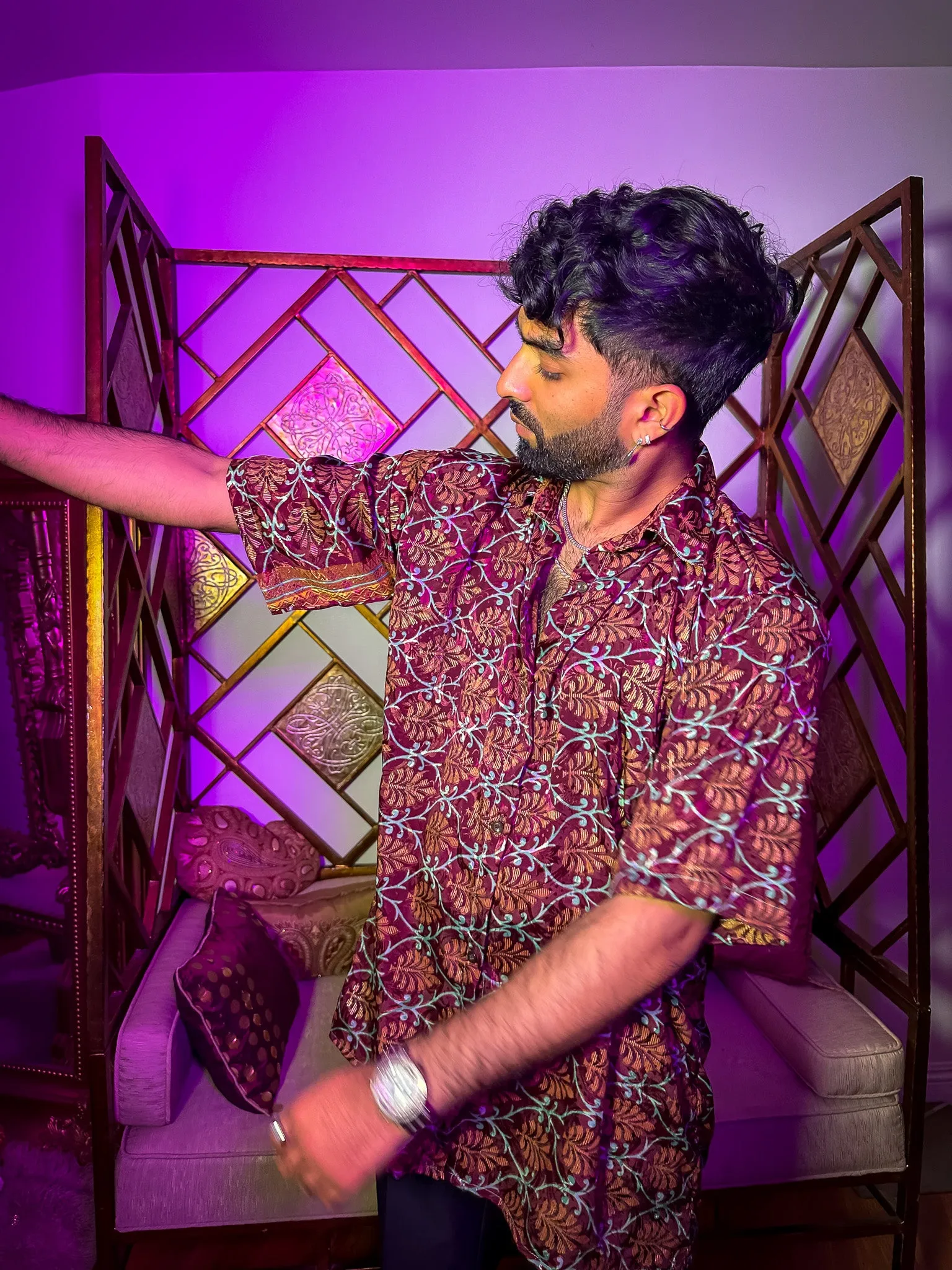 Mystic Lotus Button Up Shirt