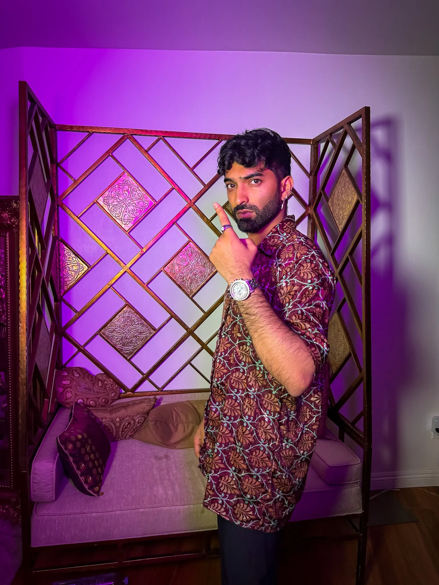Mystic Lotus Button Up Shirt