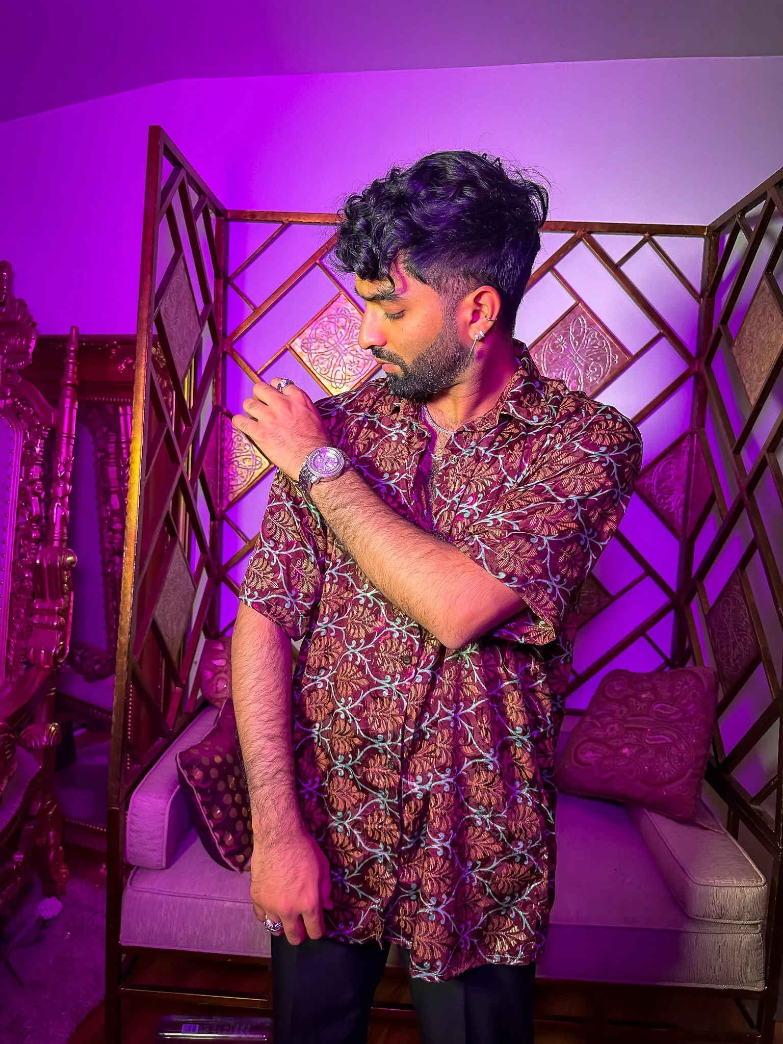 Mystic Lotus Button Up Shirt