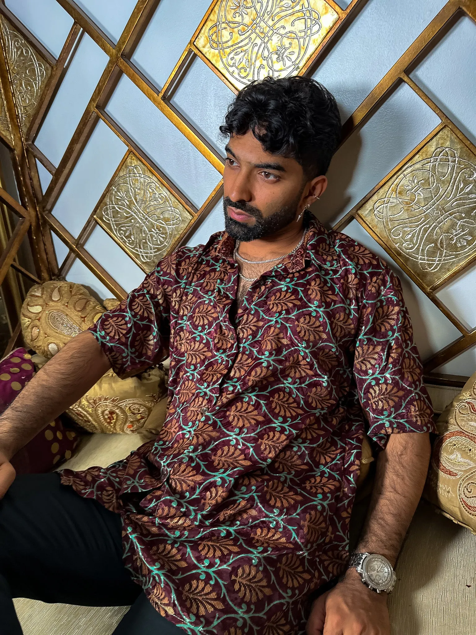 Mystic Lotus Button Up Shirt