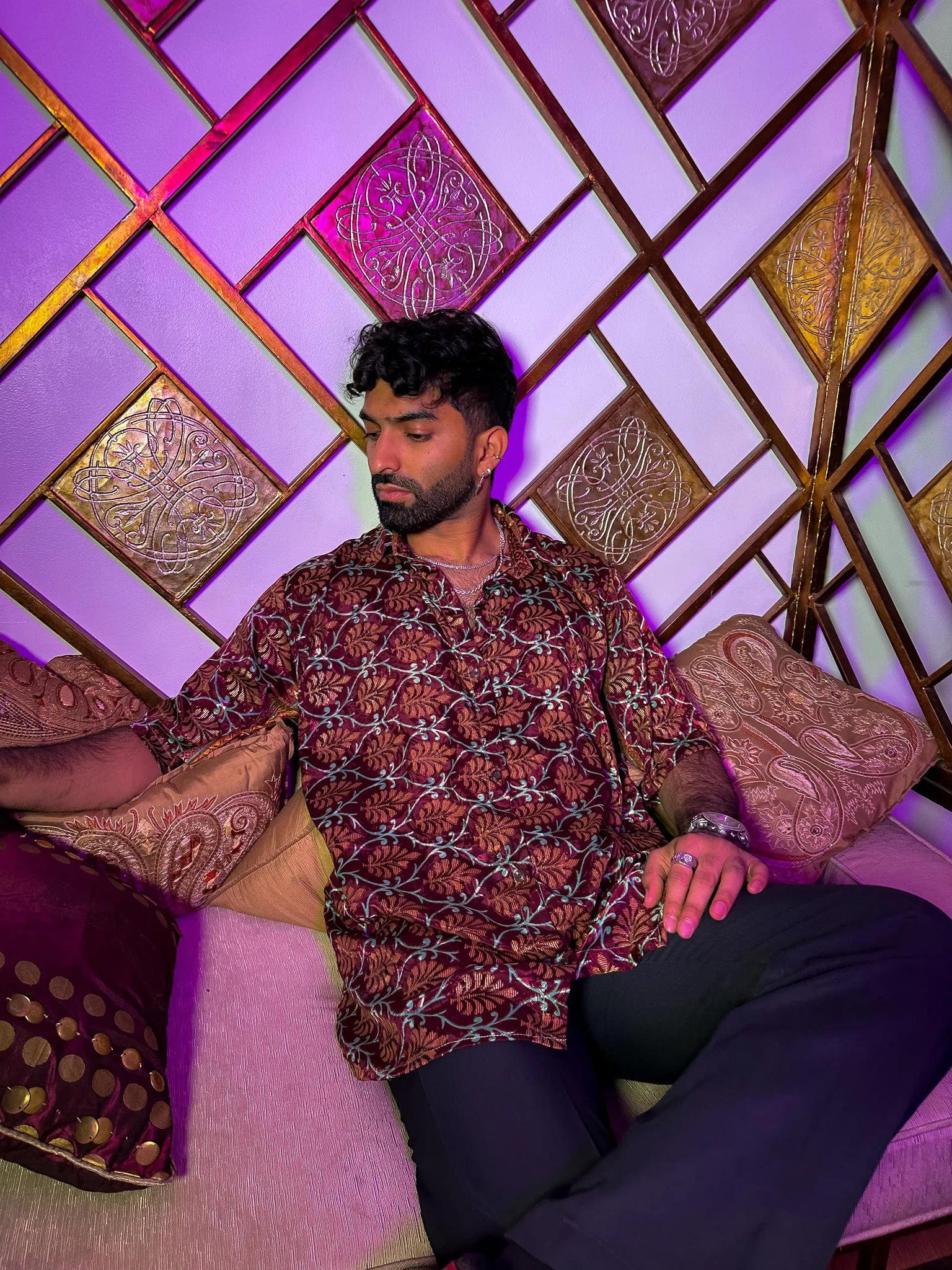 Mystic Lotus Button Up Shirt