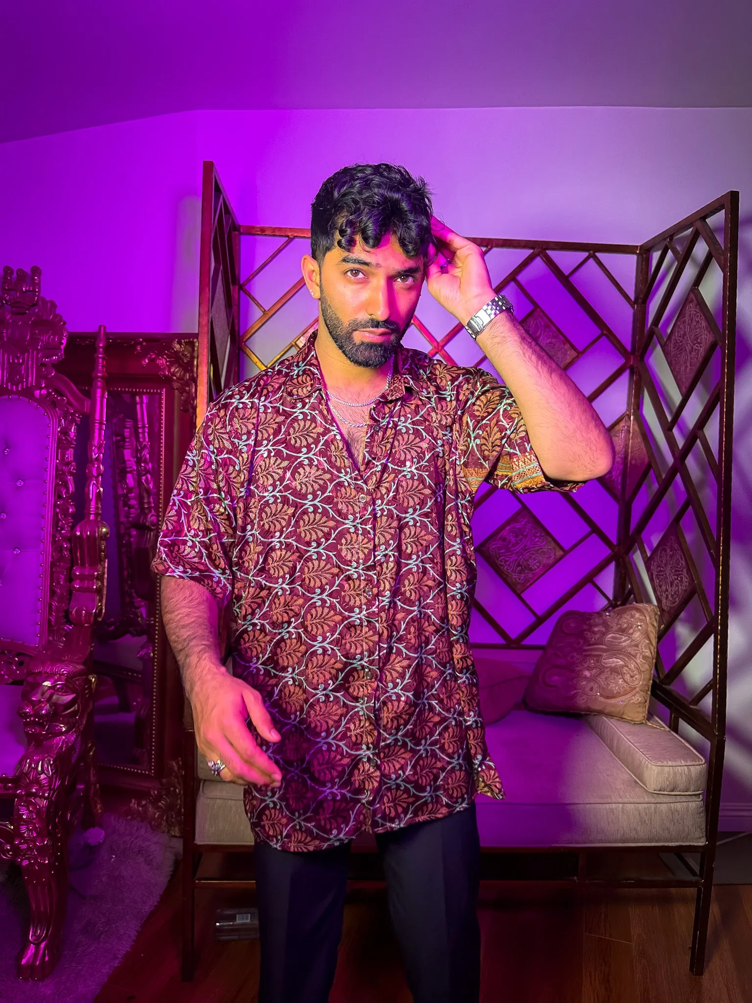 Mystic Lotus Button Up Shirt