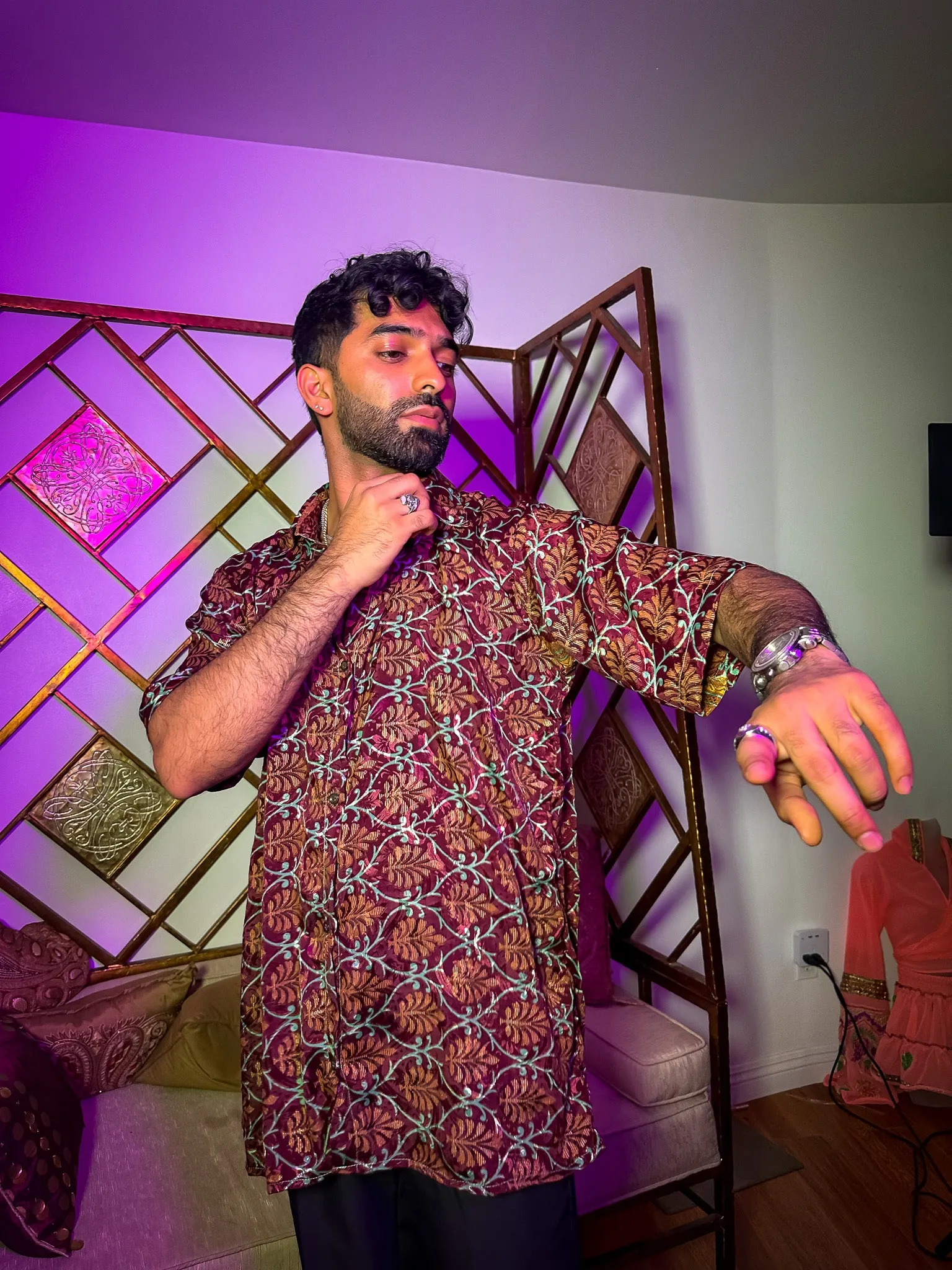 Mystic Lotus Button Up Shirt