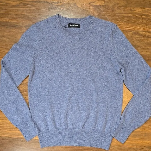 Naadam The Essential Cashmere Sweater - Denim Blue