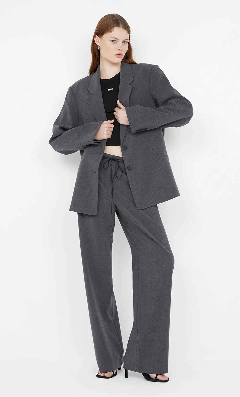 NAIDA BLAZER - CHARCOAL