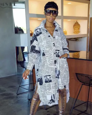 NAME DROP SHIRT DRESS