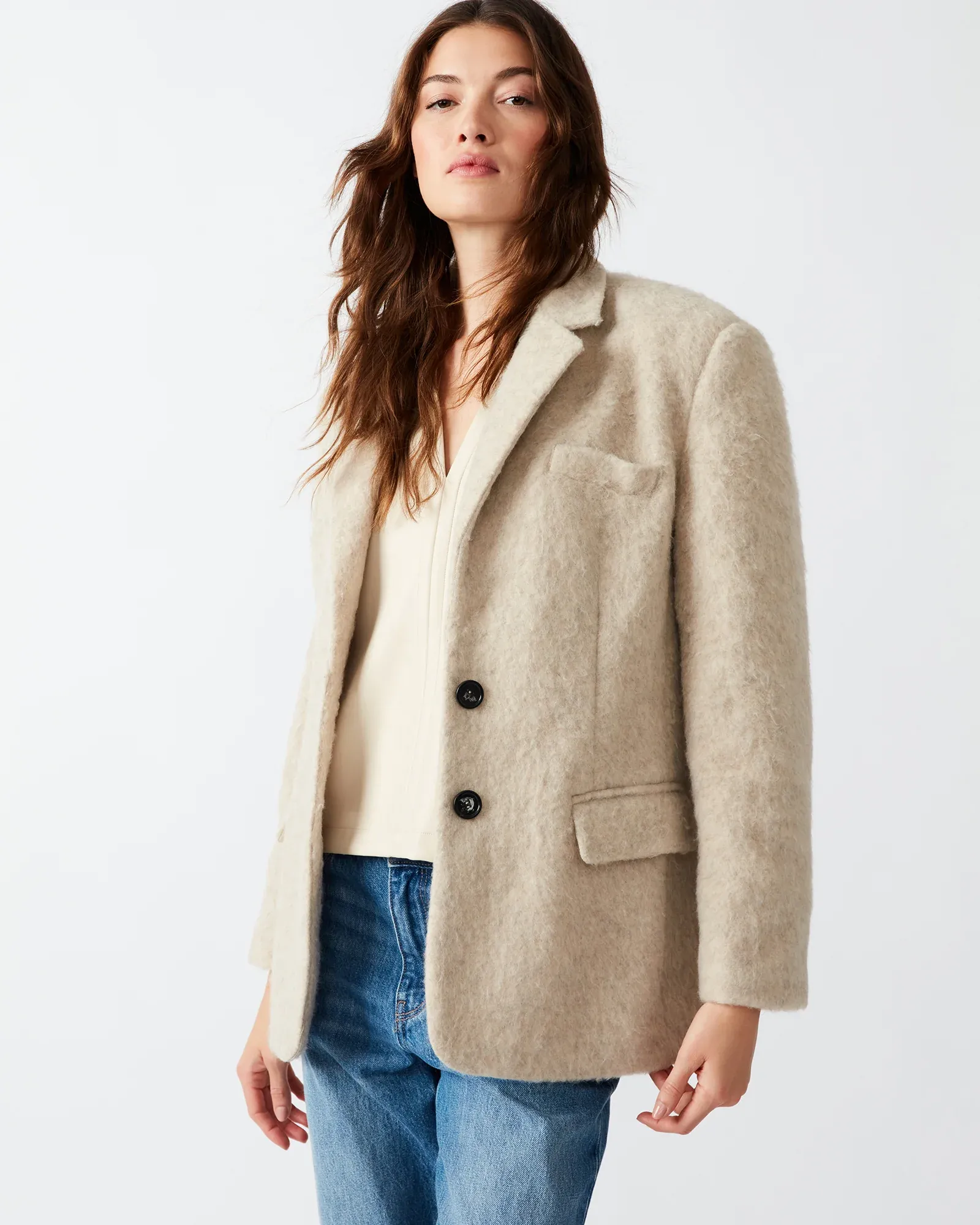 Nana Blazer Coat in Natural