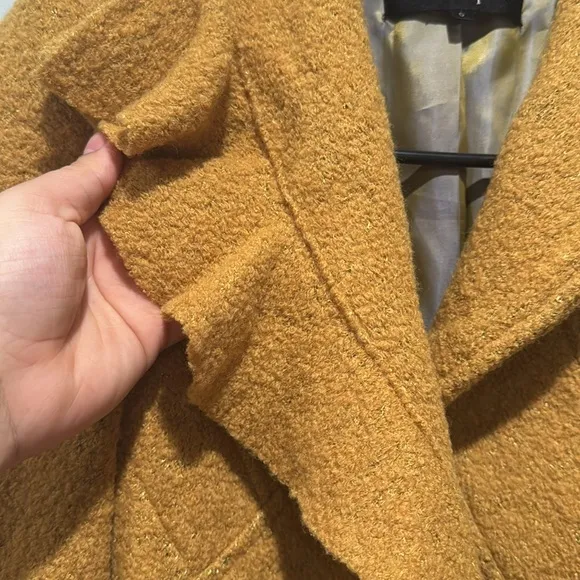 NANETTE LEPORE Mustard Tweed/Knitted Blazer