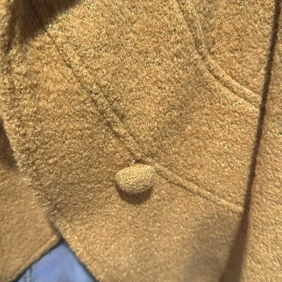 NANETTE LEPORE Mustard Tweed/Knitted Blazer