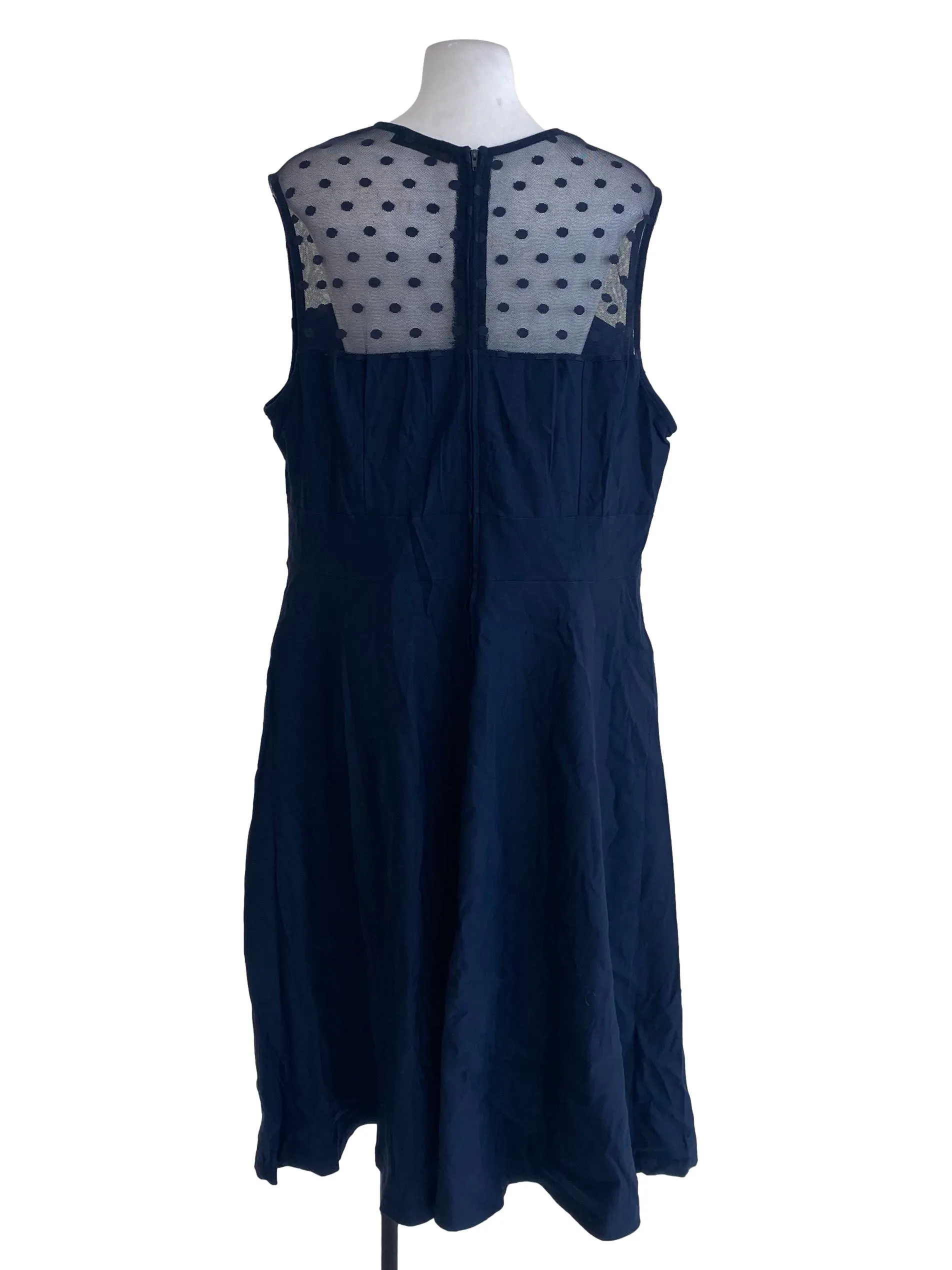 Navy Blue A Line Dress