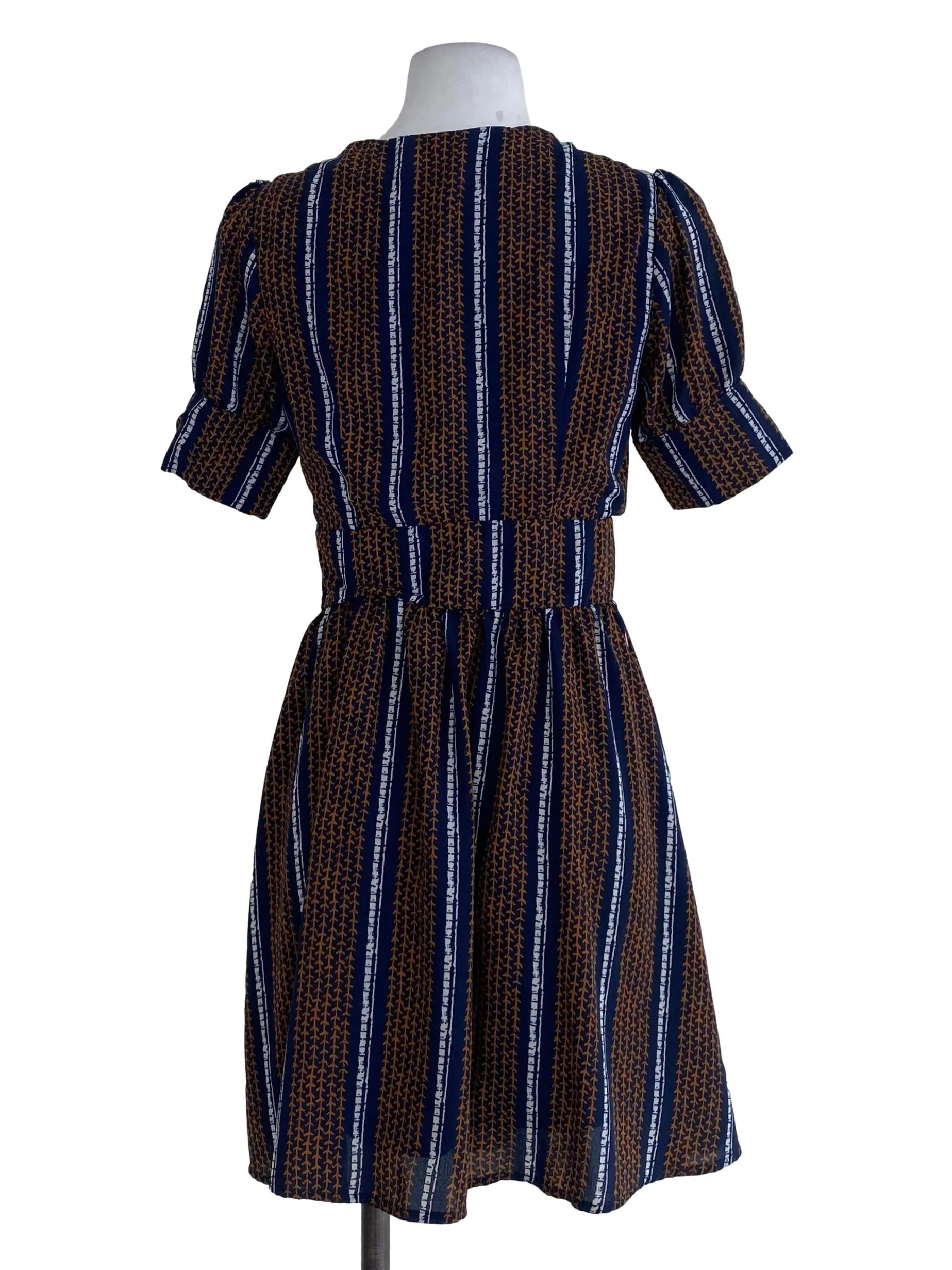 Navy Line A-Line Dress