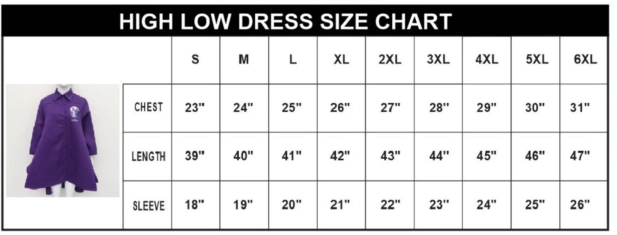 NCNW High-Low Dress/Shirt Purple