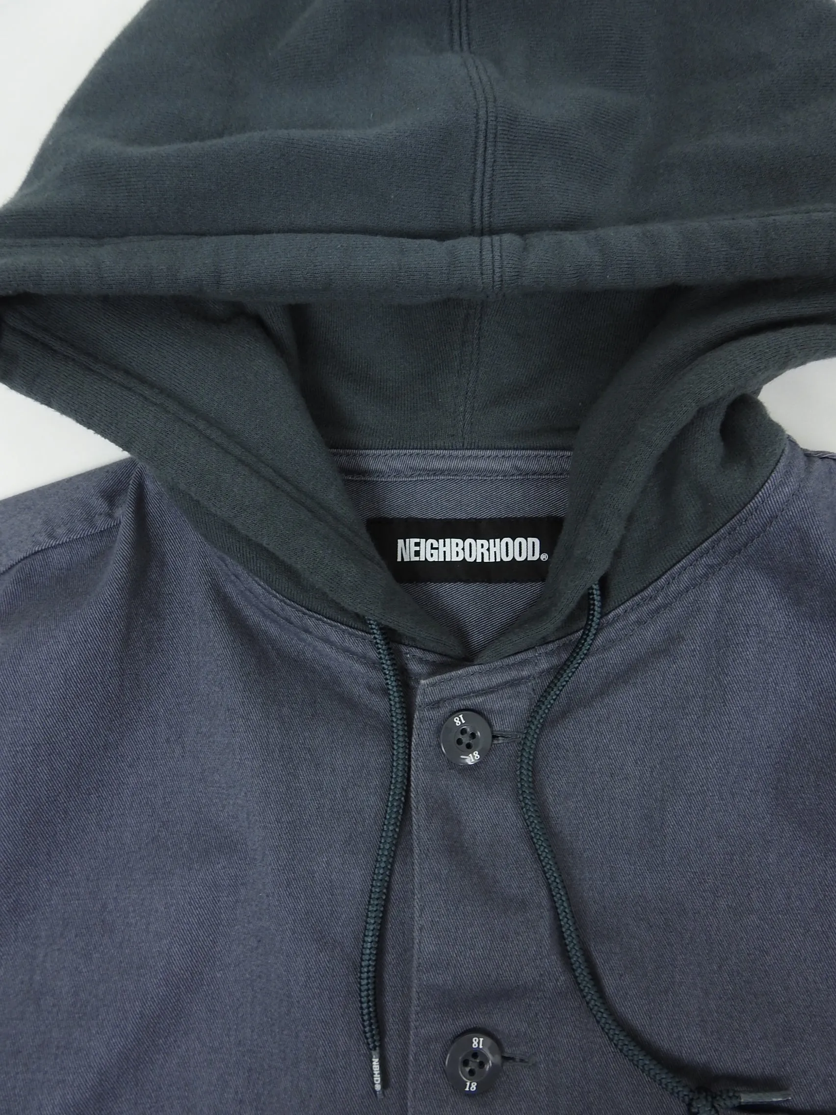 Neighborhood Hooded Shirt Size Medium