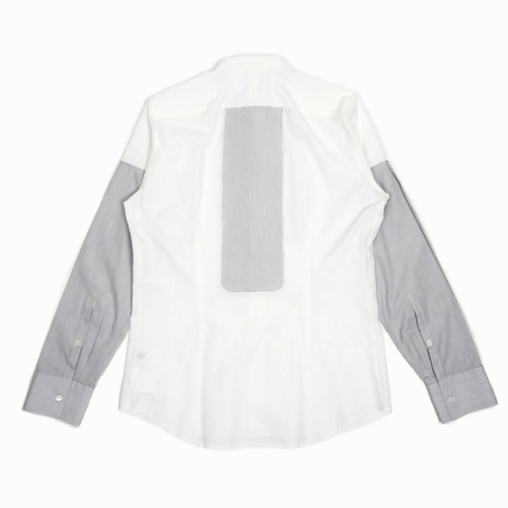 Neil Barrett White Patchwork Shirt Medium
