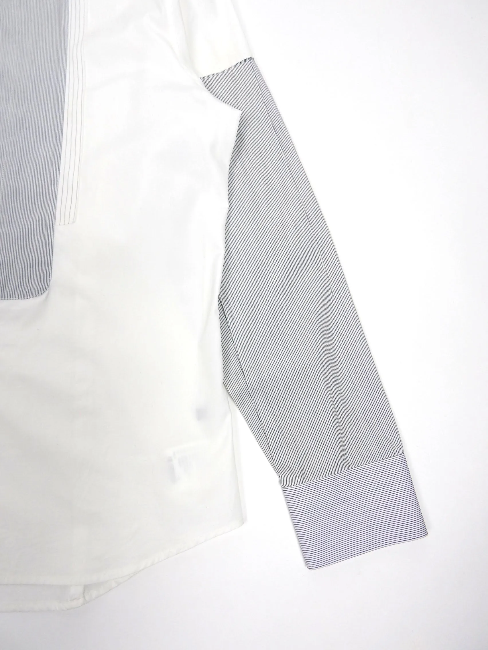 Neil Barrett White Patchwork Shirt Medium