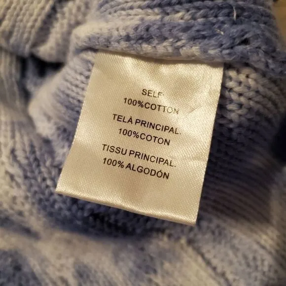 New Nicole Miller Tie Dye Cable Knit Pullover Sweater
