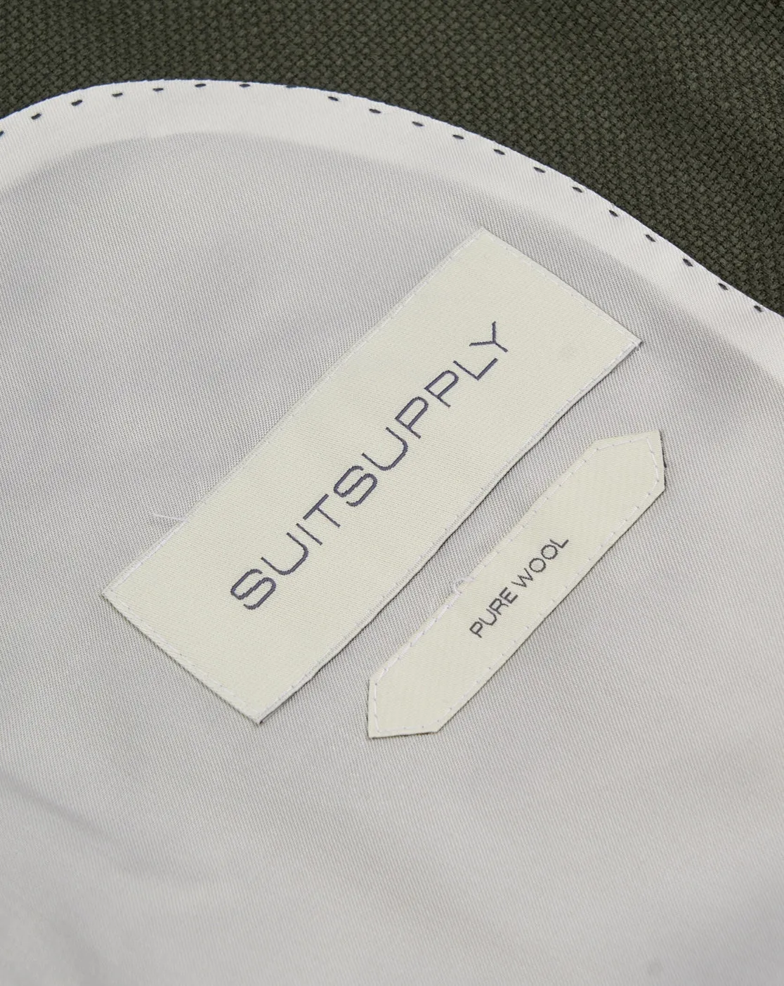 New Suitsupply Havana Green Jetted Pure Wool Half Lined Blazer - Size 36R