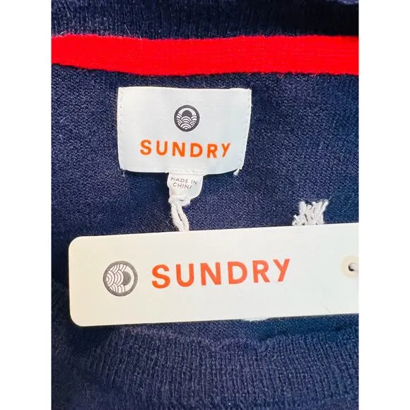 NEW Sundry Mama Merino Wool / Cashmere Long Sleeves Pullover Top Sweater Size S