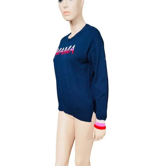 NEW Sundry Mama Merino Wool / Cashmere Long Sleeves Pullover Top Sweater Size S