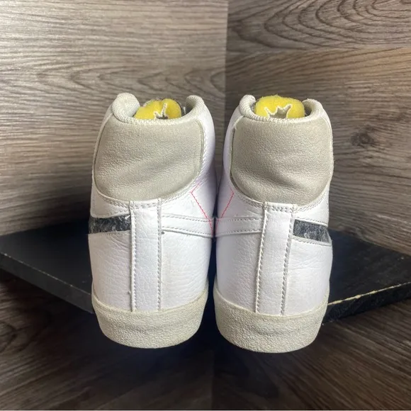 Nike blazer mid white grey recycled wool