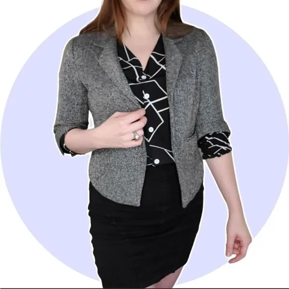 NSF cropped tweed Blazer