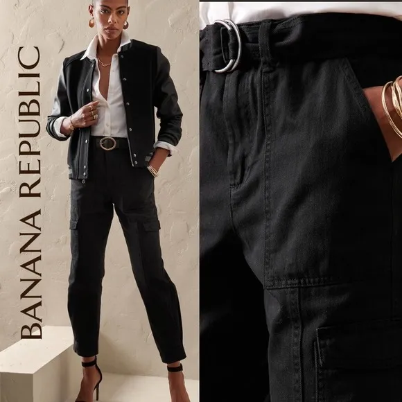 NWT BANANA REPUBLIC FACTORY Utility Denim Cargo Pant, size 6
