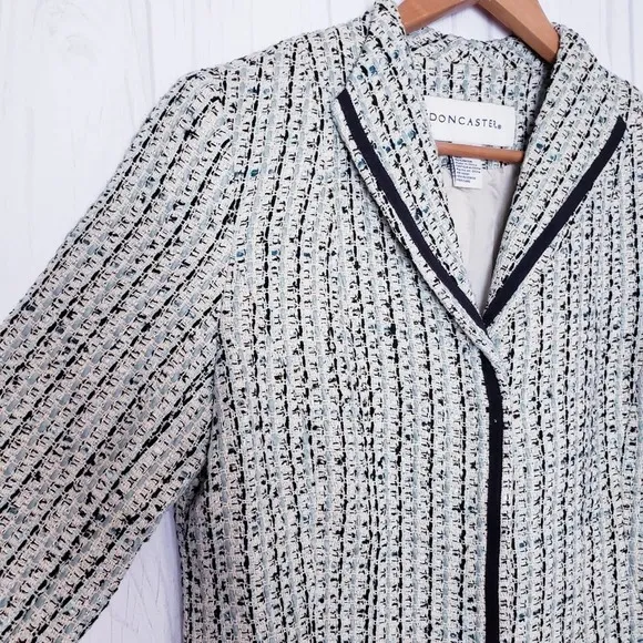 NWT Doncaster Tweed Silk Blend Blazer sz 10