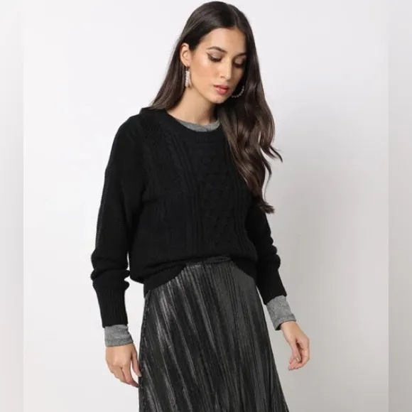 NWT Gap Fisherman Cable Knit Crewneck Sweater