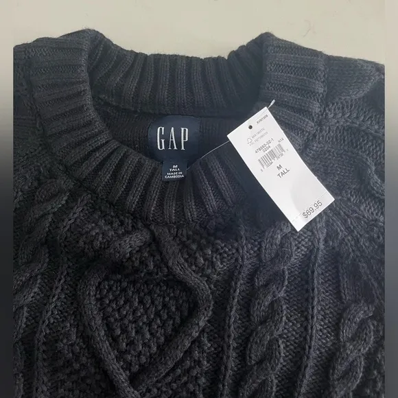 NWT Gap Fisherman Cable Knit Crewneck Sweater