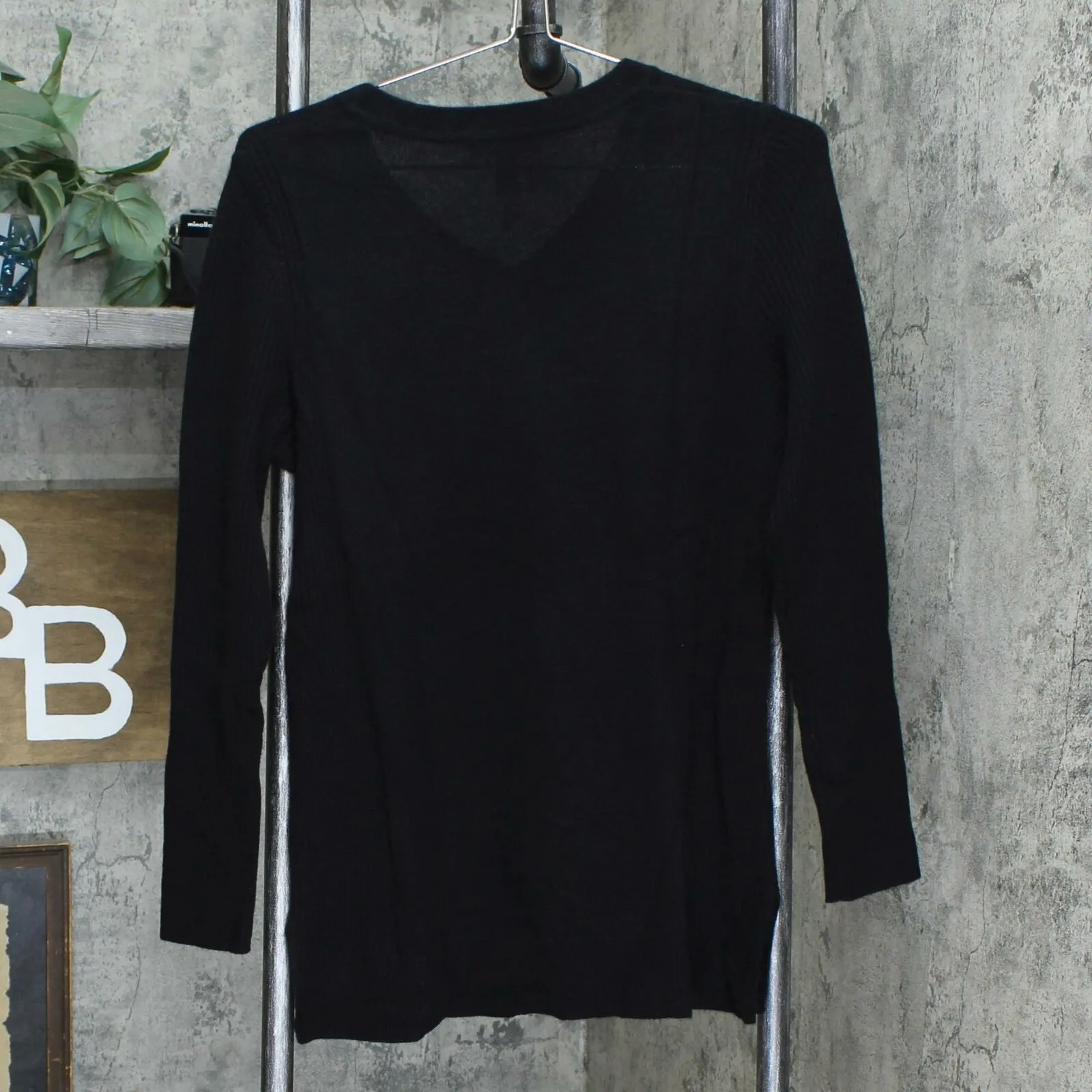 NWT Isaac Mizrahi Live! 2-Ply Cashmere V-neck Tunic Sweater. A296236 X-Small
