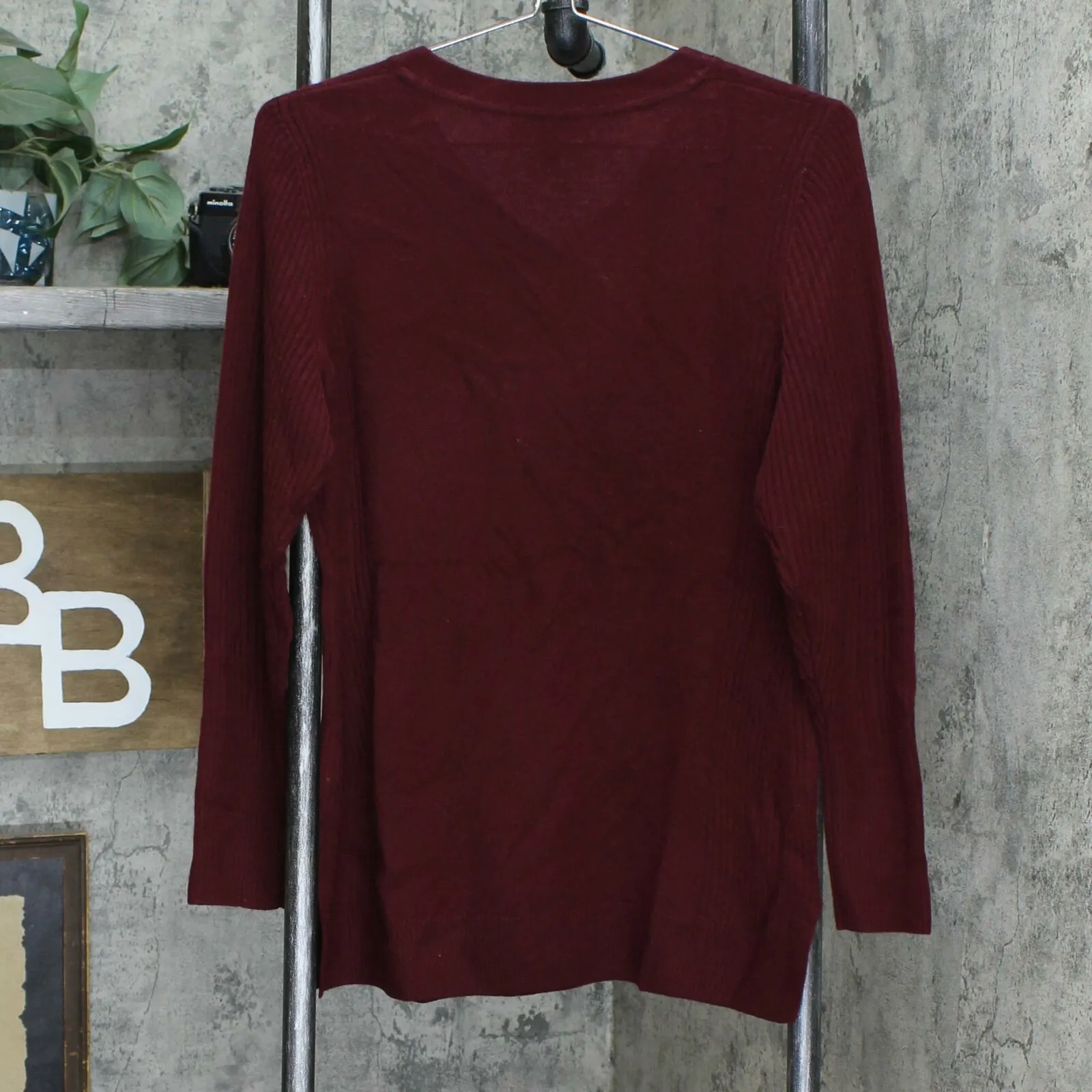 NWT Isaac Mizrahi Live! 2-Ply Cashmere V-neck Tunic Sweater. A296236 X-Small