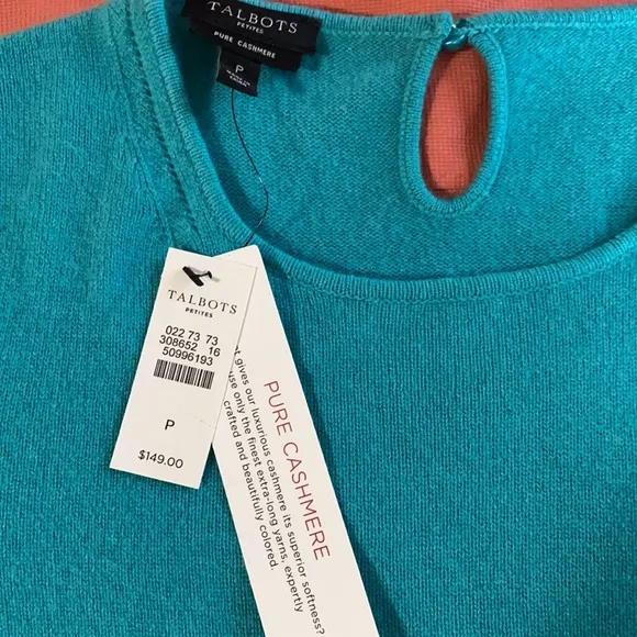 NWT Talbots cashmere sweater size Petite small