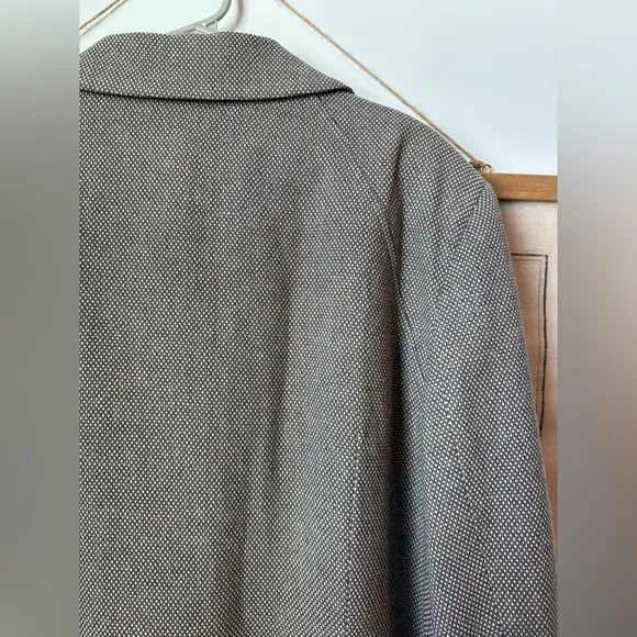 NWT Women’s Pendleton Plus Virgin Wool Tweed Button Jacket Blazer Brown 24W