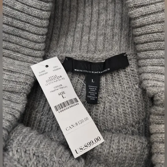 Off the Shoulder Cable Knit Sweater Women's White House Black Market
