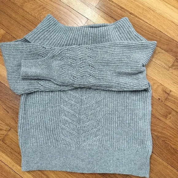 Off the Shoulder Cable Knit Sweater Women's White House Black Market