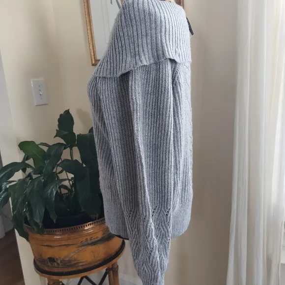 Off the Shoulder Cable Knit Sweater Women's White House Black Market