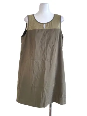 Olive Green A-Line Dress