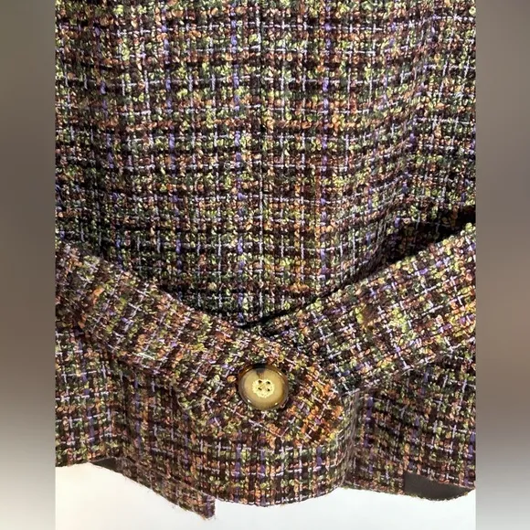 ORVIS Tweed Women’s Blazer Brown Multi Color Size 14