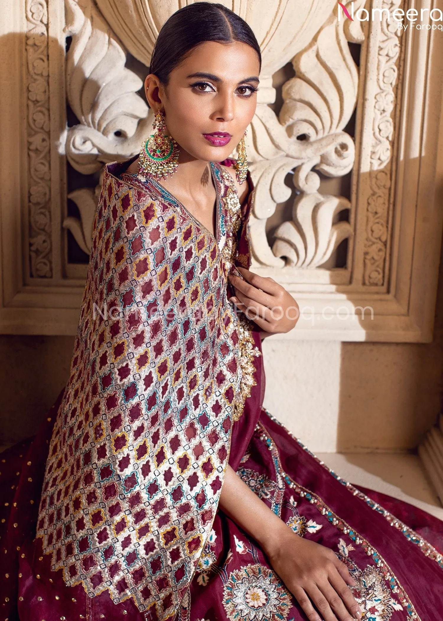 Pakistani Embellished Bridal Dress Online 2021 #BB281