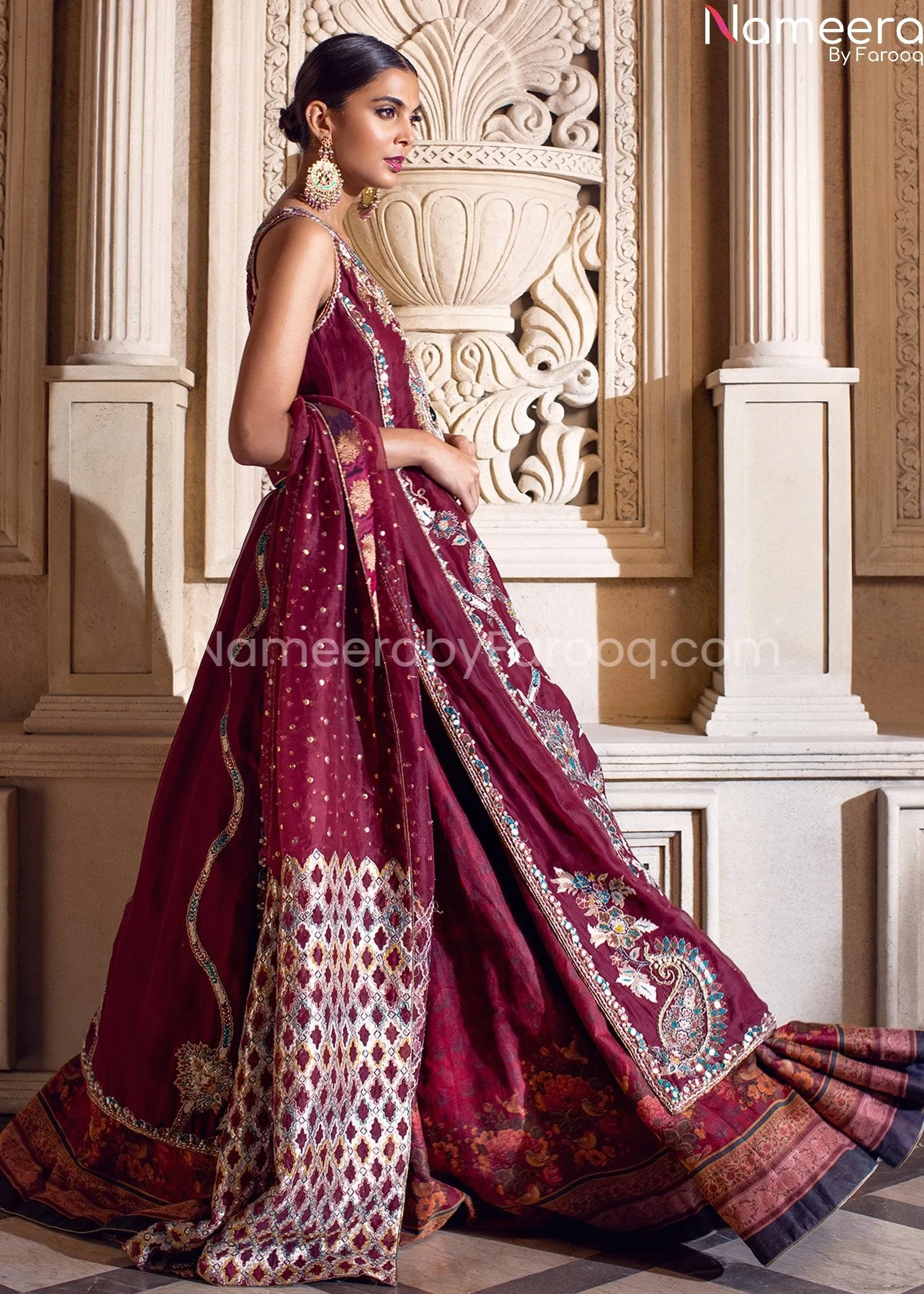 Pakistani Embellished Bridal Dress Online 2021 #BB281