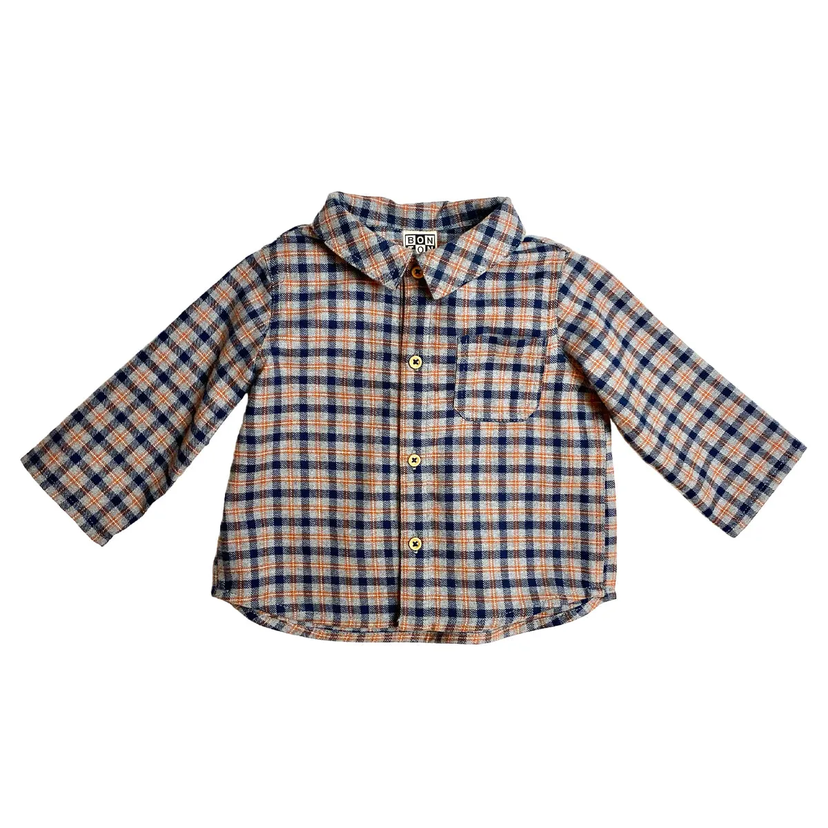 Pan Grey Plaid Shirt