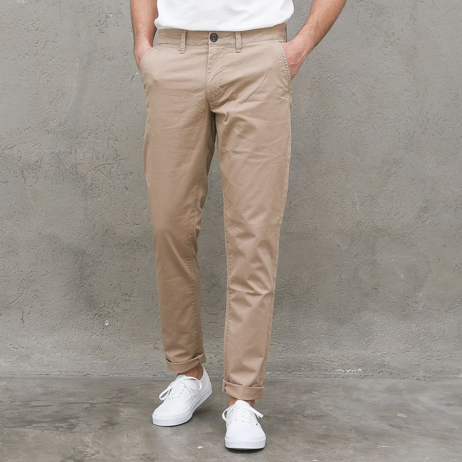 Pant Chino Slim Printed - Beige