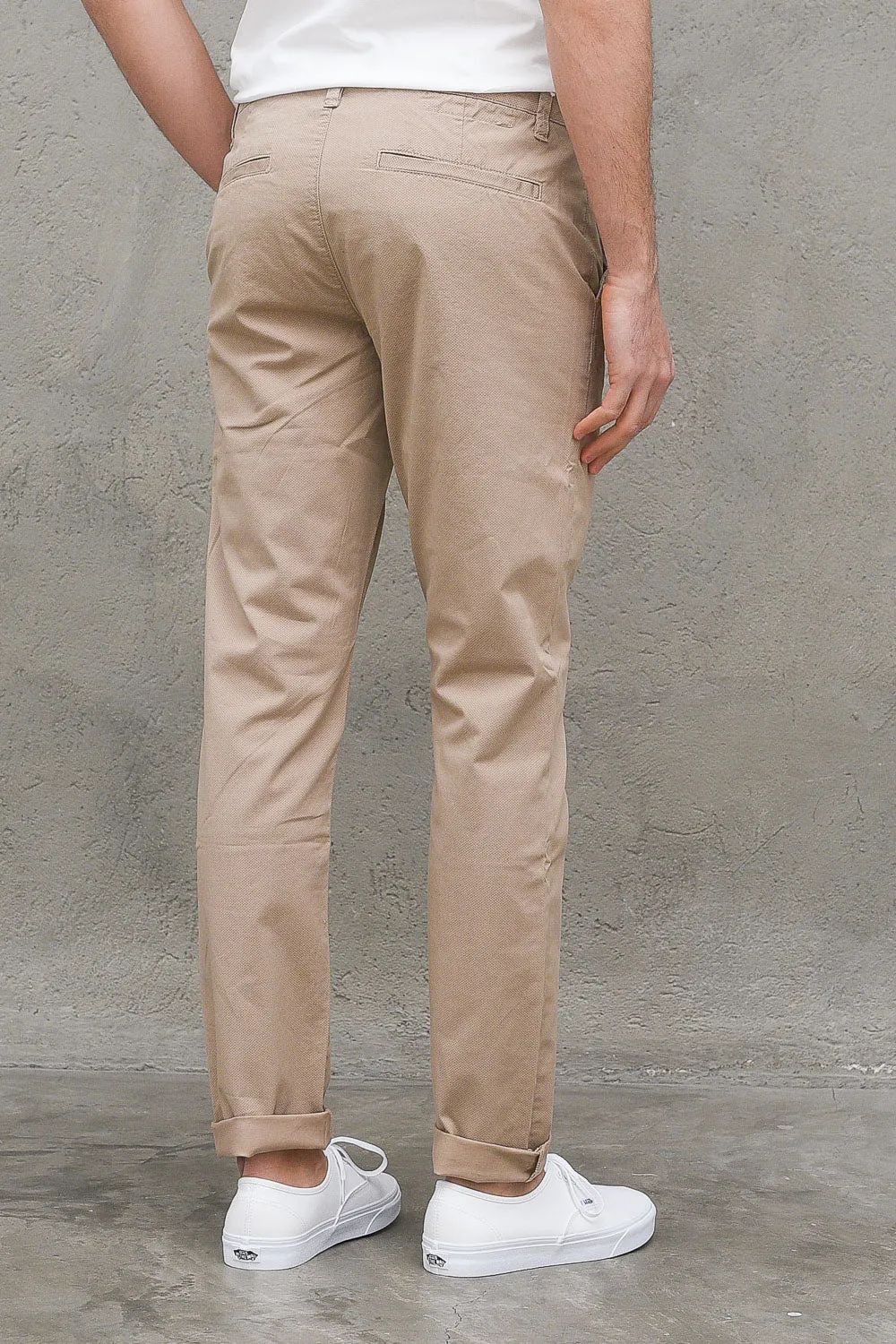 Pant Chino Slim Printed - Beige